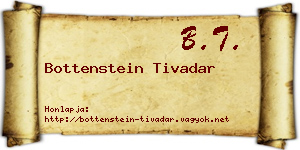 Bottenstein Tivadar névjegykártya